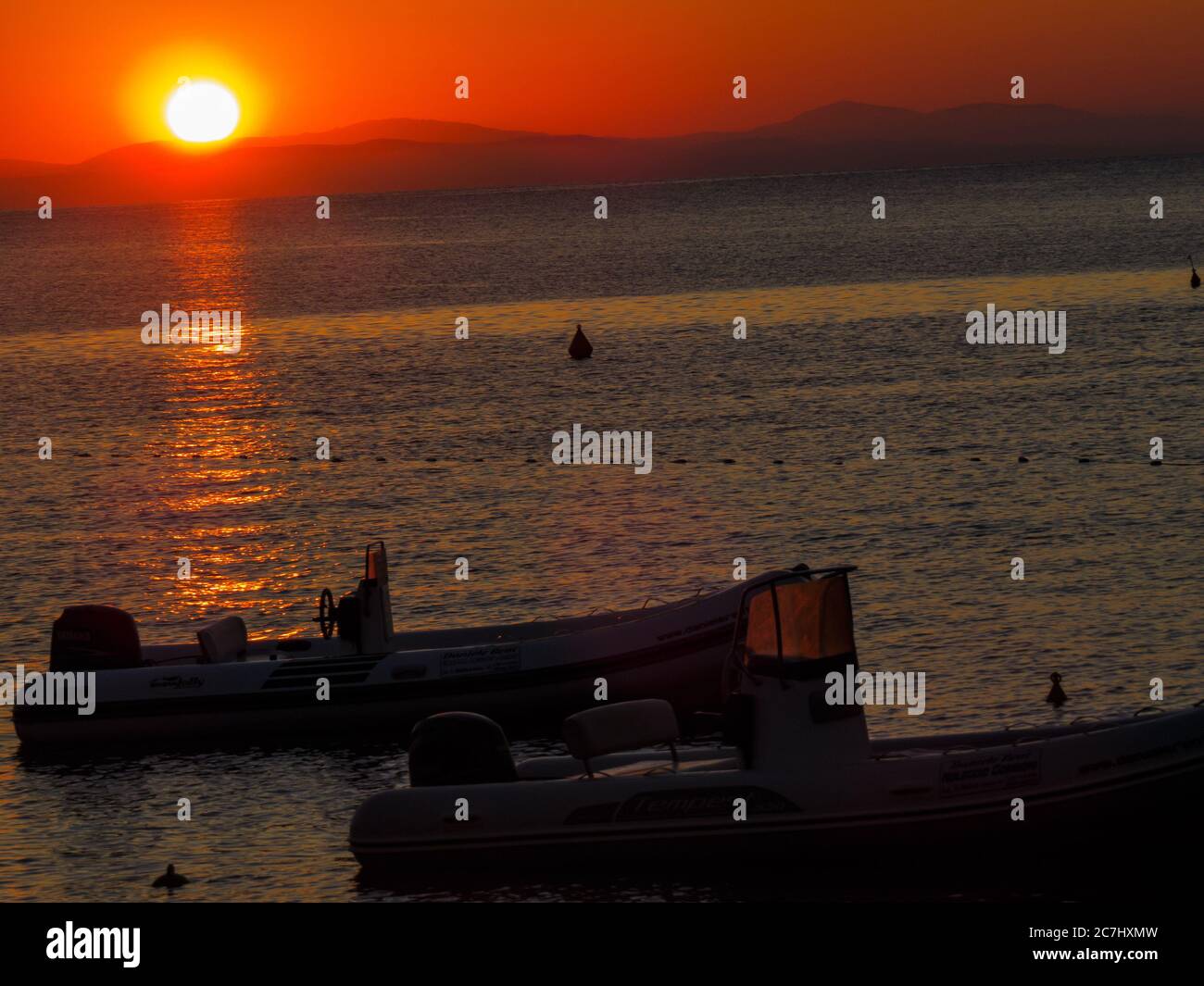 Sonnenaufgang auf Elba Foto de stock