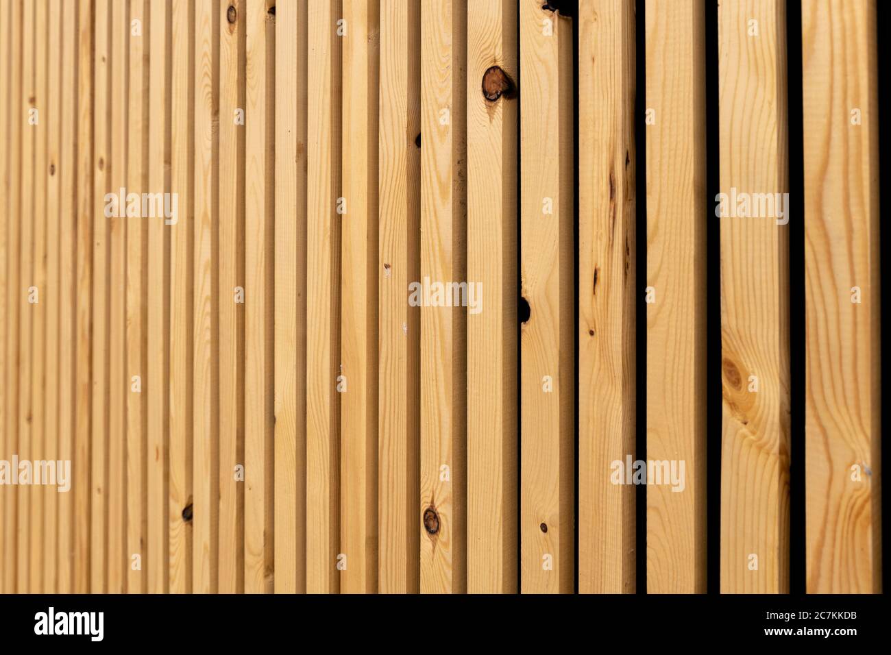 Valla de listones de madera Basic