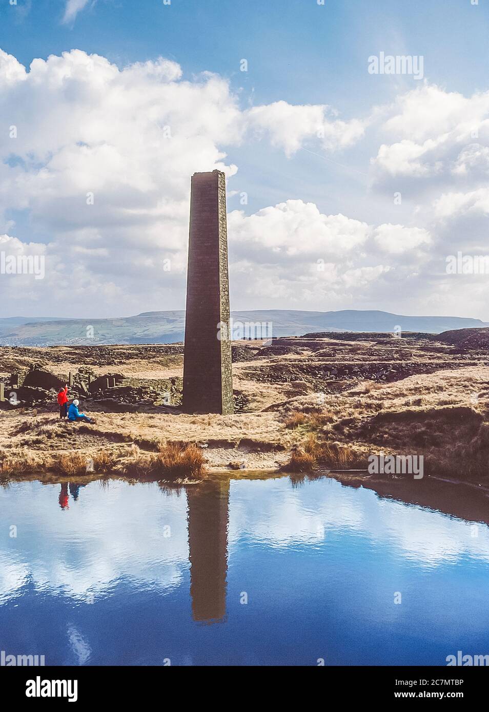 La imagen es de la cantera abandonada de Musbury Heights ubicada en el