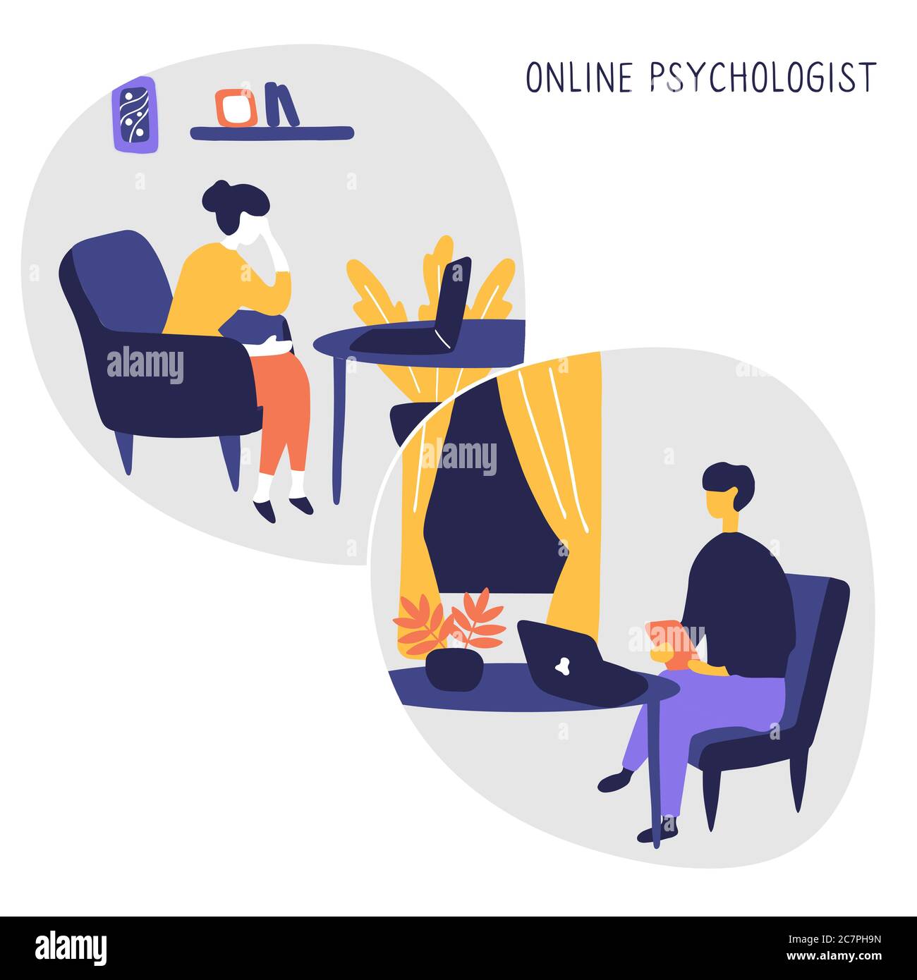 Práctica de psicoterapia en línea. Ayuda psicológica remota, psiquiatra