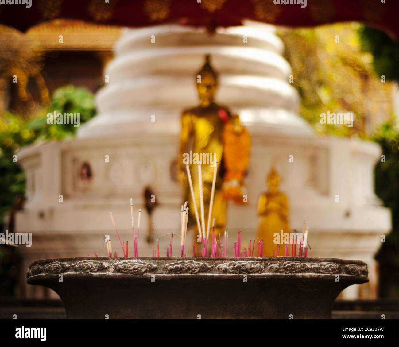 Estatua de buda en Bangkok, tailandia, Sudeste de Asia Foto de stock