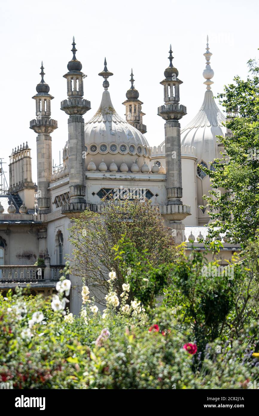 Antigua residencia real, Royal Pavilion (Brighton Pavilion), Brighton, Reino Unido Foto de stock