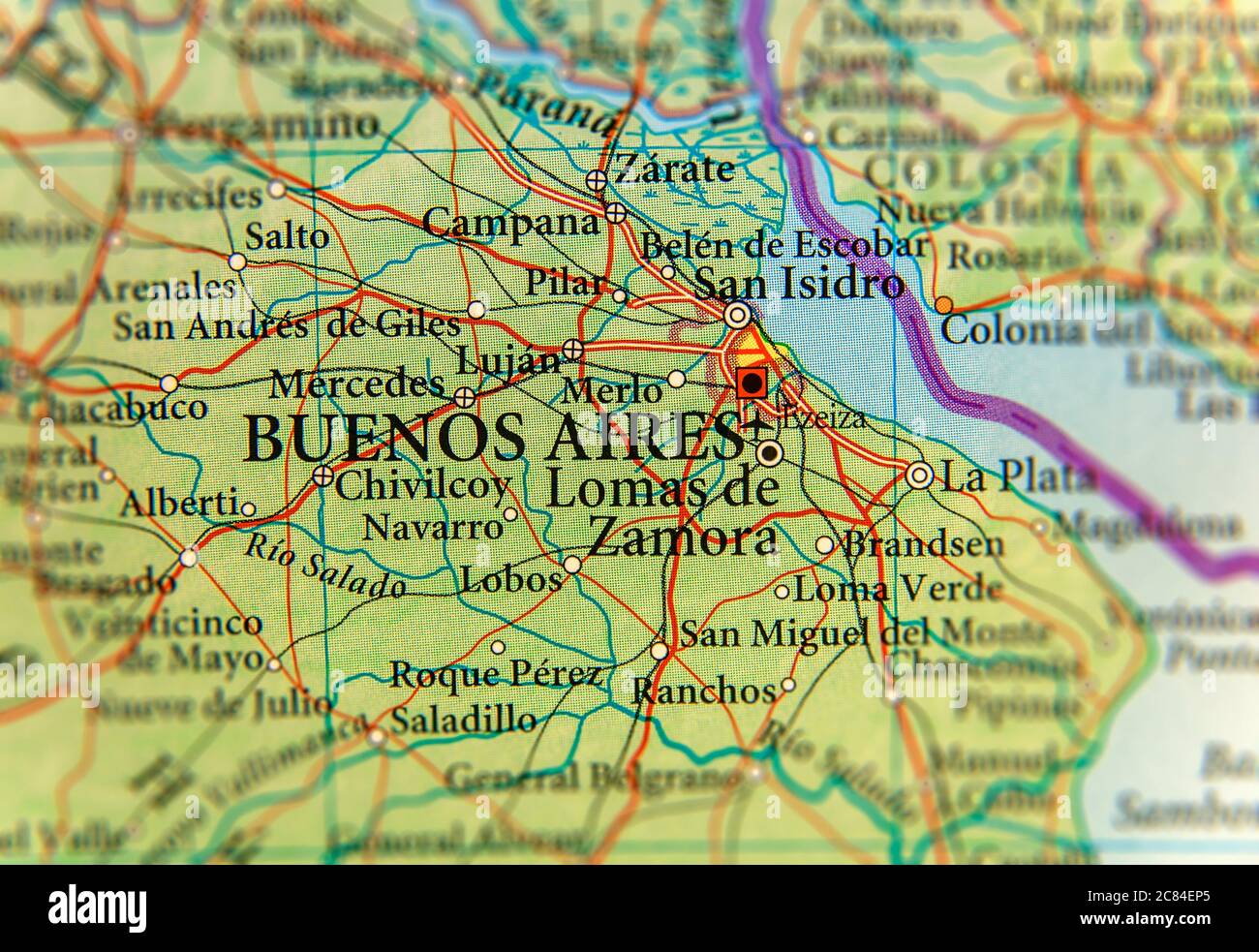 Mapa de buenos aires y montevideo fotografías e imágenes de alta ...