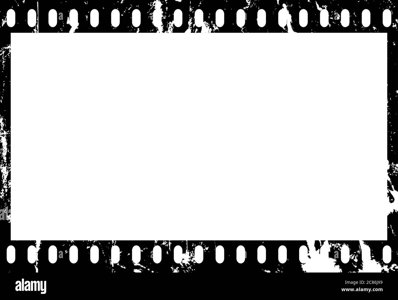 Marco vacío de película fotográfica analógica, película de cámara