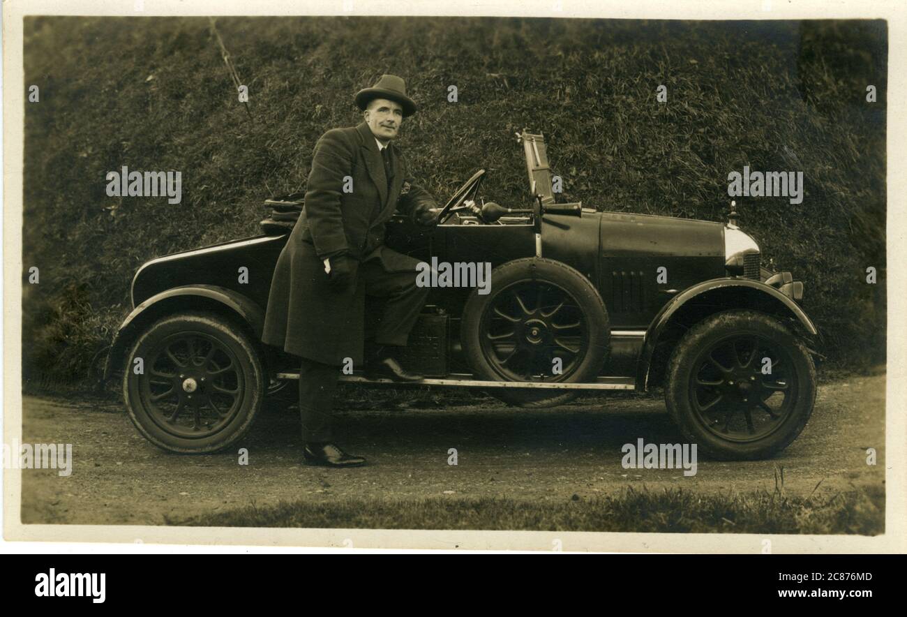 Bullnose Morris dos asientos Vintage Car, Inglaterra. 1925 Foto de stock