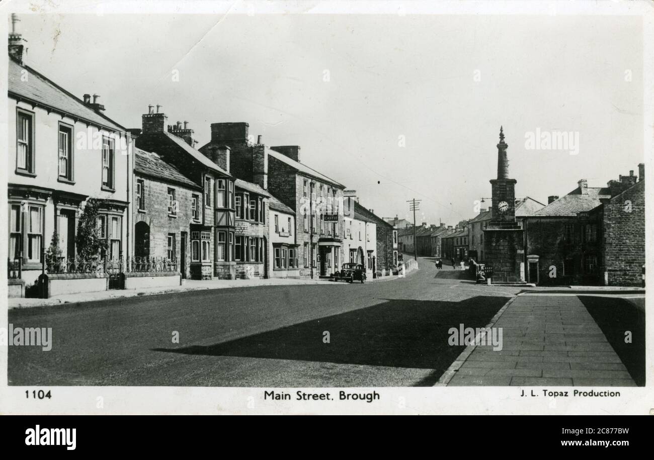 Main Street, Brough, Kirkby Stephen, Cumbria, Inglaterra. Foto de stock