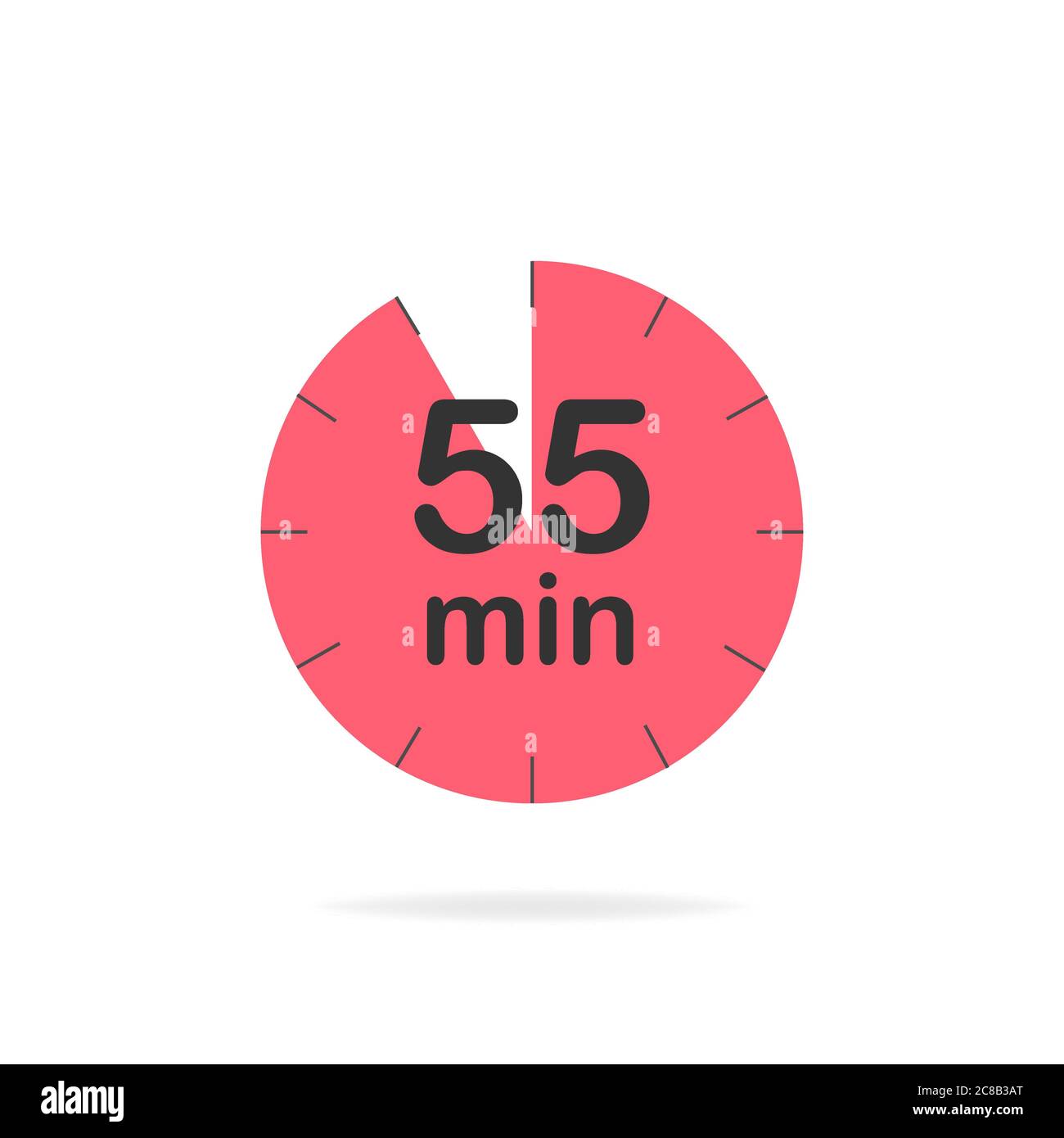 Digital countdown timer five minutes Imágenes vectoriales de stock - Alamy