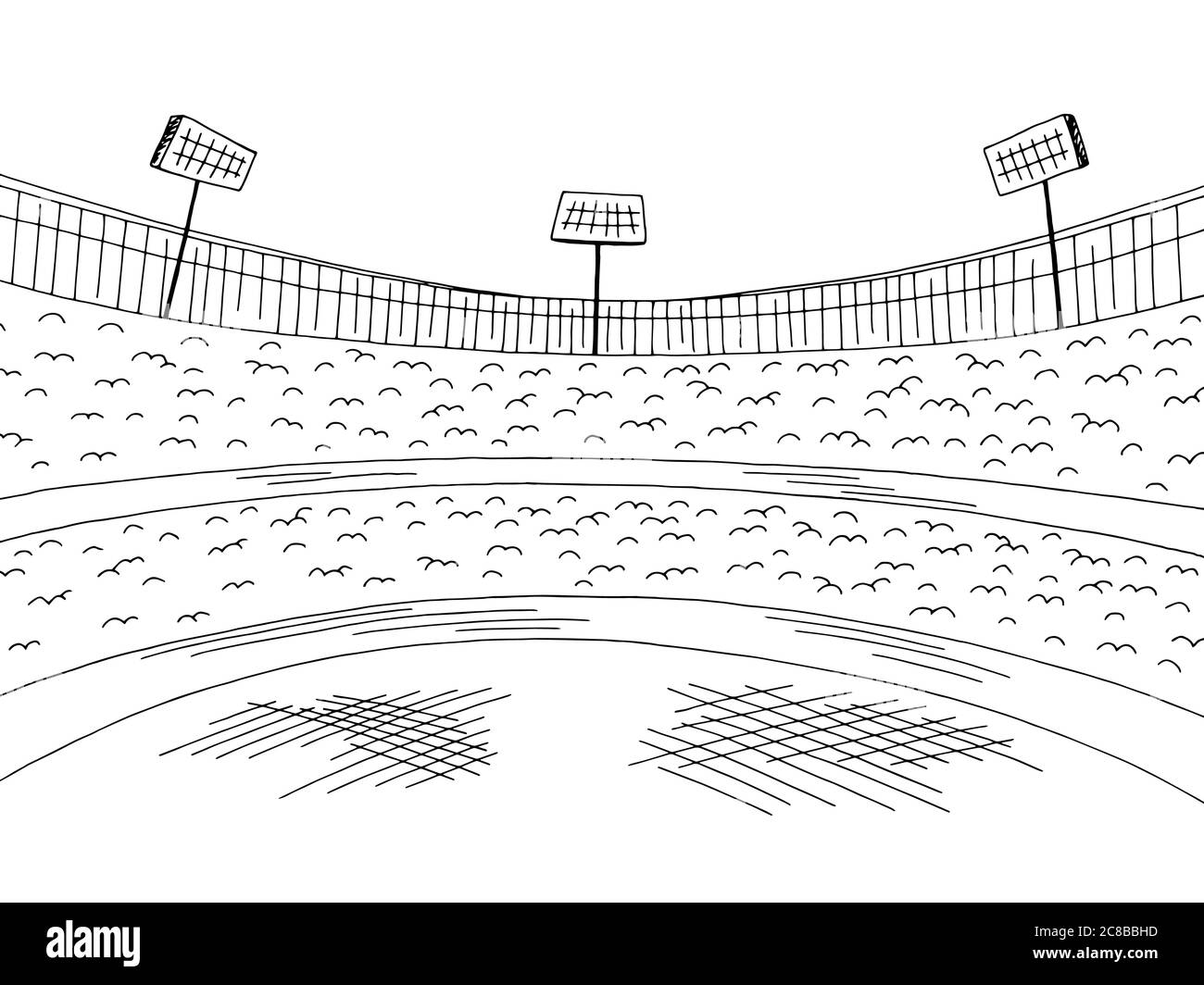 Estadio deportivo gráfico blanco negro dibujo ilustración vector Imagen Vector de stock Alamy Estadio deportivo gráfico blanco negro dibujo ilustración vector Imagen Vector de stock Alamy