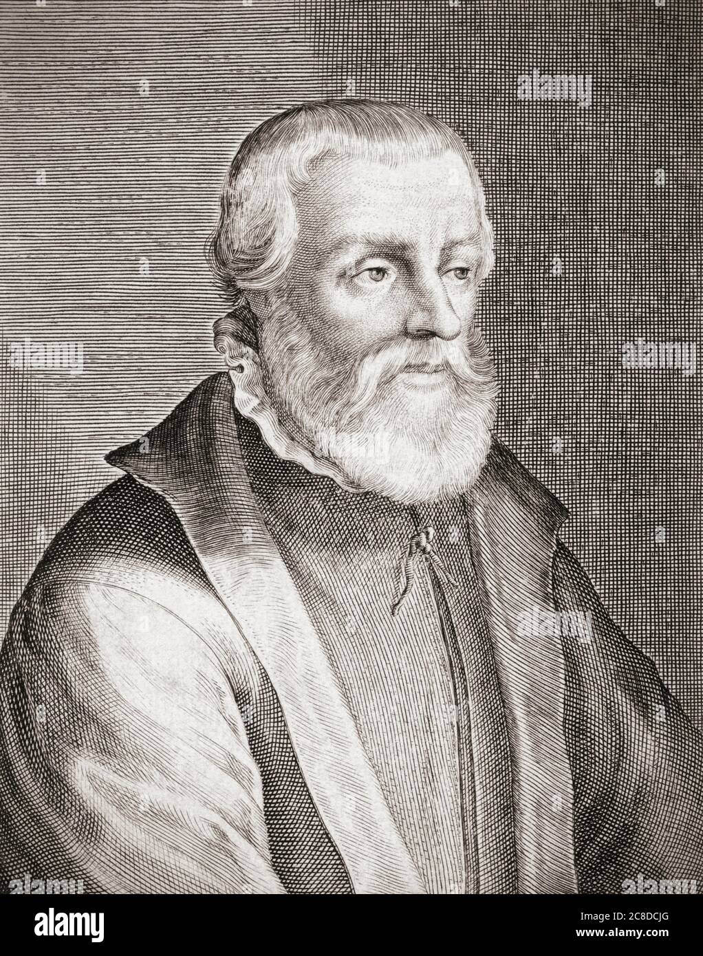 Lawrence Saunders, 1519 – 1555. Mártir protestante inglés. Foto de stock