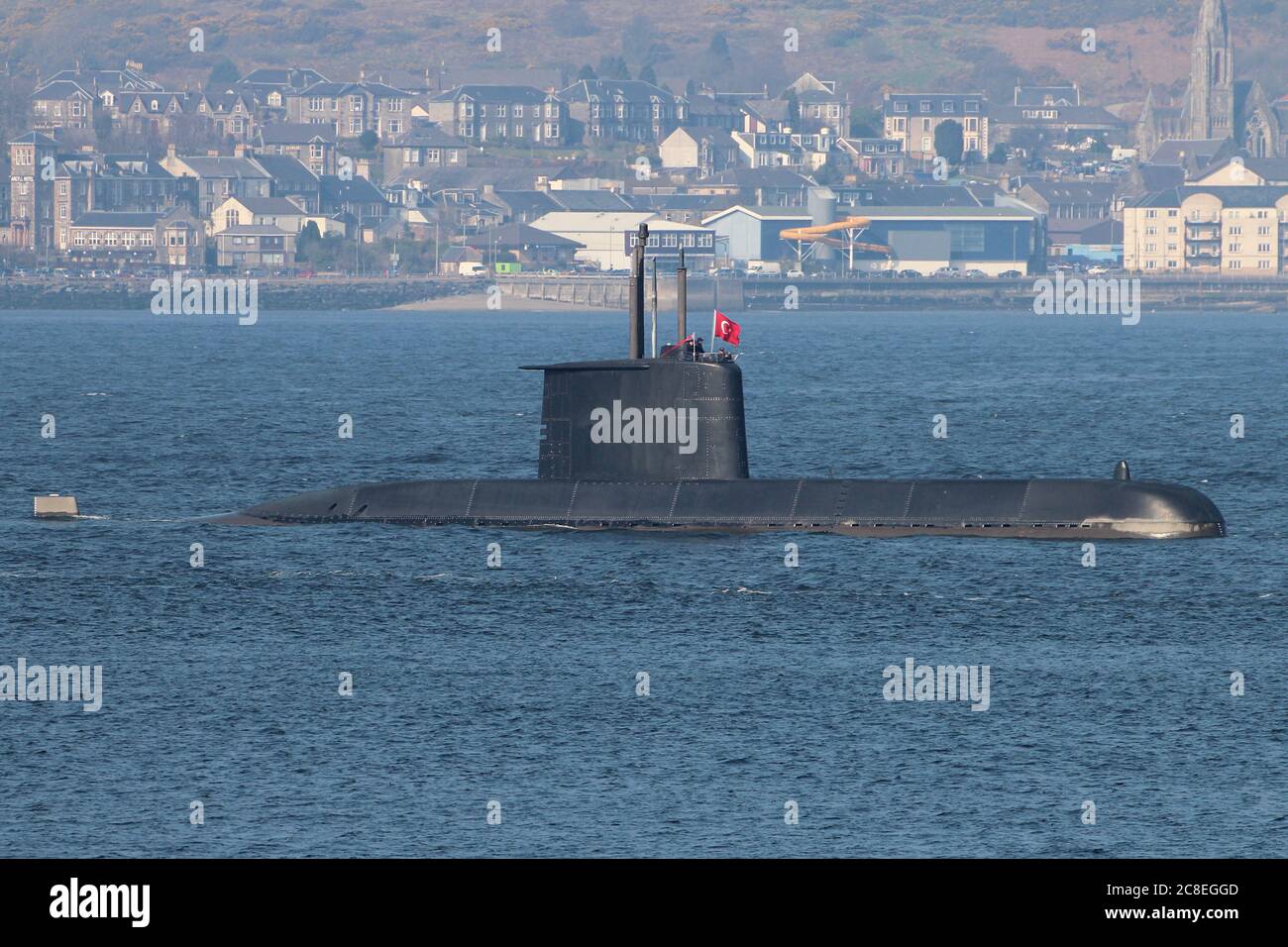 TCG Burakreis S359, un submarino de clase Gür de la Armada turca