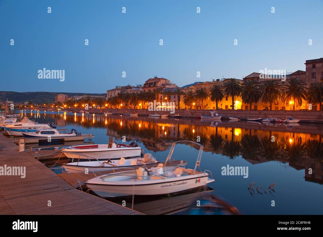 Geografía / viajes, Italia, Cerdeña, Provincia de Oristano, Bosa, Fiume Teno, Derechos adicionales-liquidación-Info-no-disponible Foto de stock