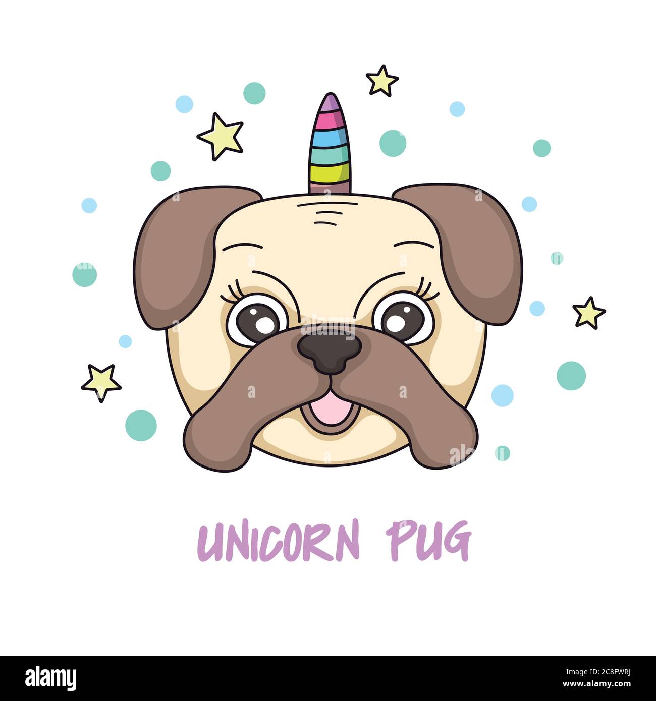 Perro unicornio Imágenes recortadas de stock - Alamy