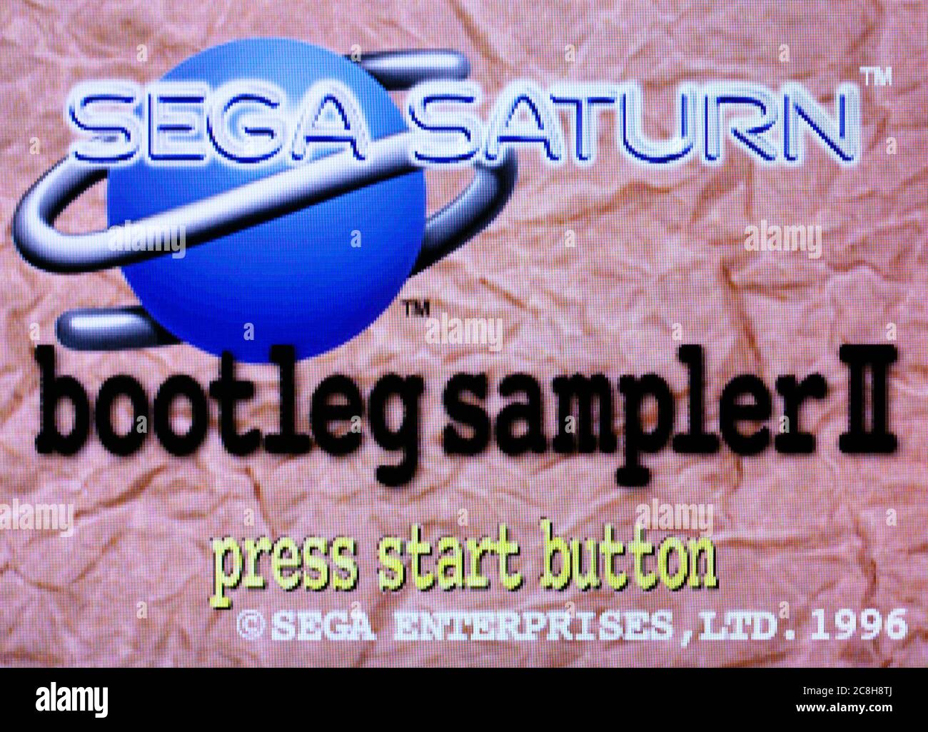 Bootleg Sampler II 2 - Sega Saturn Videogame - Editorial Use only Foto de stock