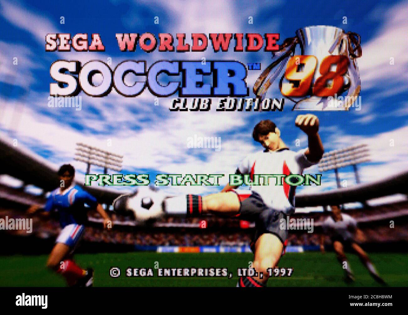 Sega Worldwide Soccer Club Edition '98 - Sega Saturn Videogame - sólo para uso editorial Foto de stock