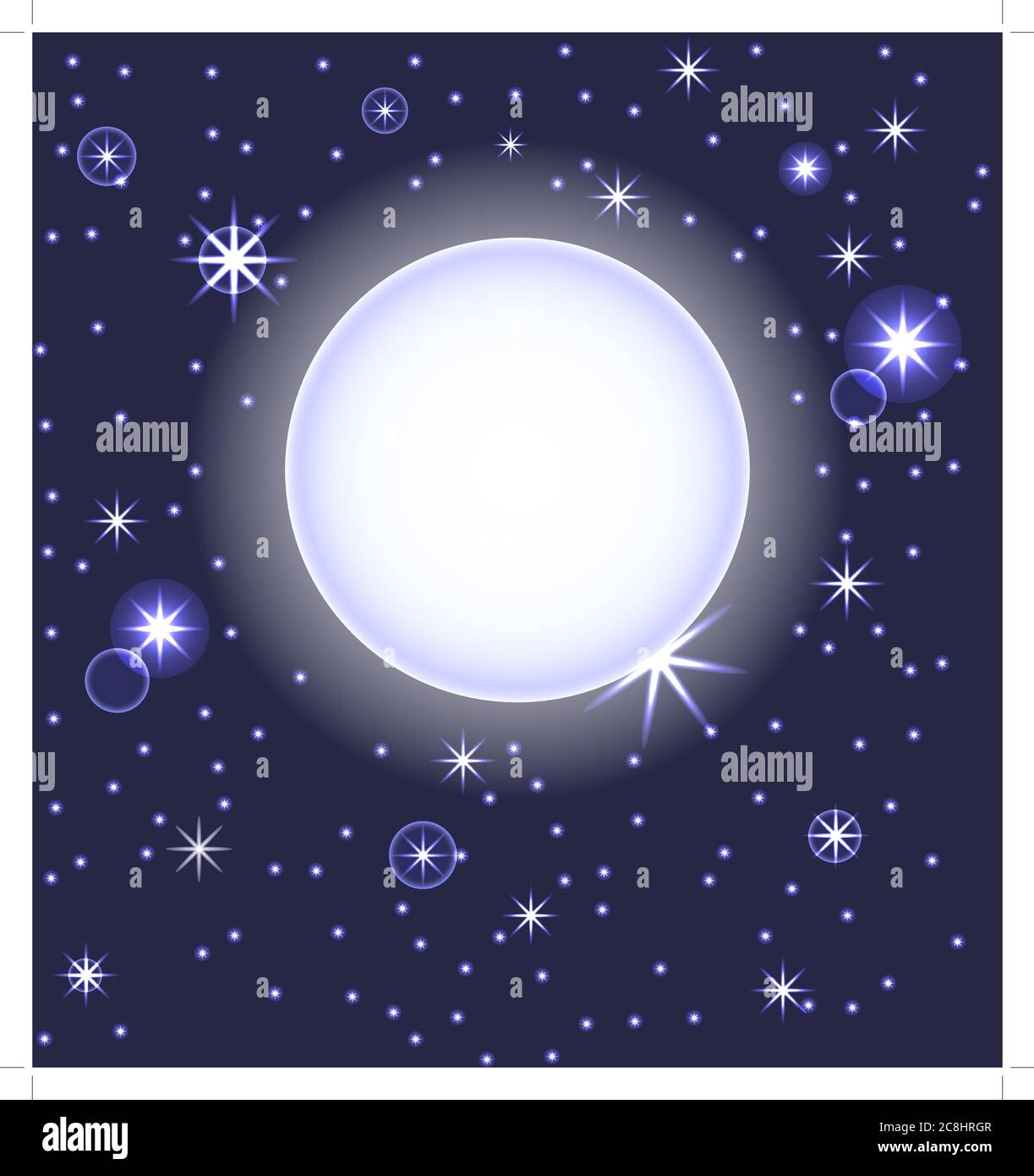 Tarjeta de buenas noches con luna estrellas planeta espacio elementos y  caligrafía