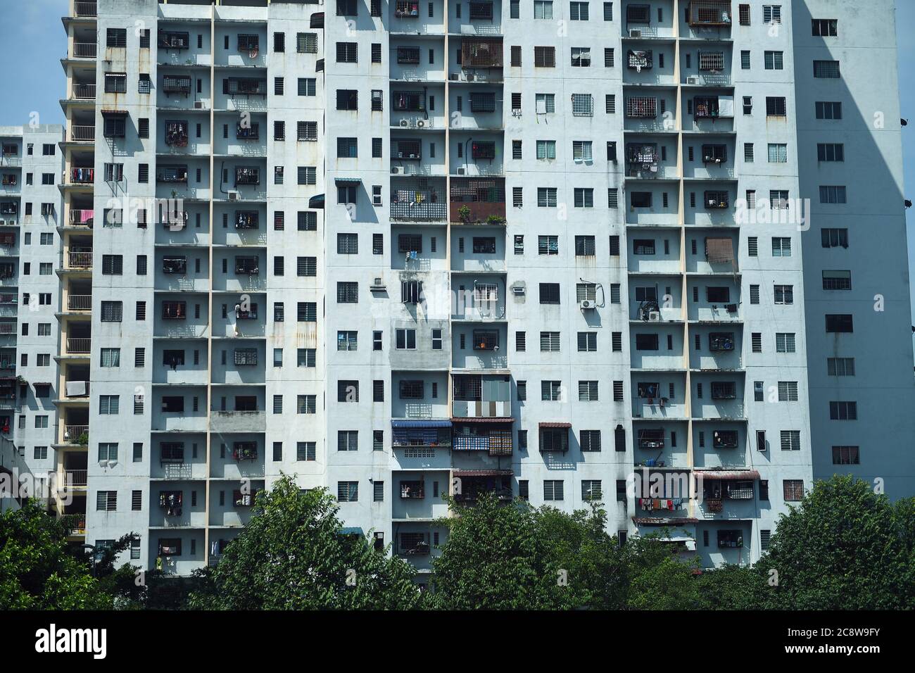 Viviendas de bloques de torres en Kuala Lumpur, Malasia Foto de stock