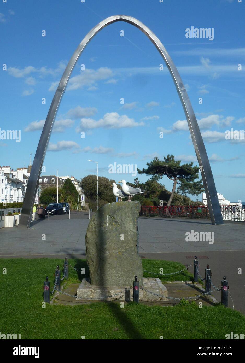 Primera Guerra Mundial Memorial Arco Folkestone Foto de stock