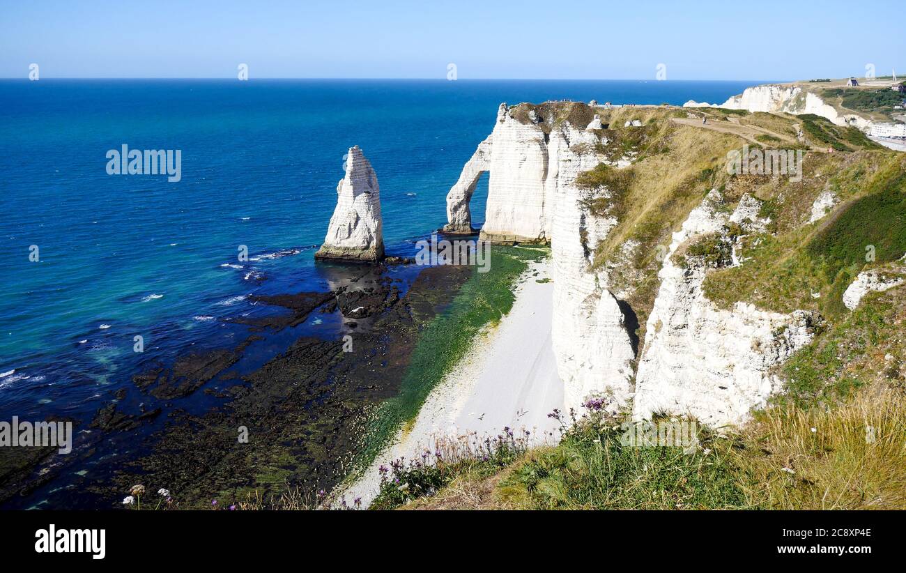 Etretat, Sena Marítimo, Normandía, Francia Fotografía de stock Alamy