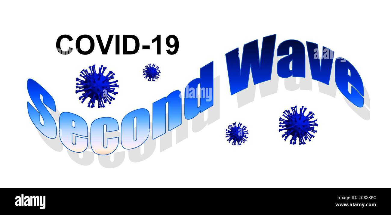 Brote pandémico de coronavirus de segunda ola Foto de stock