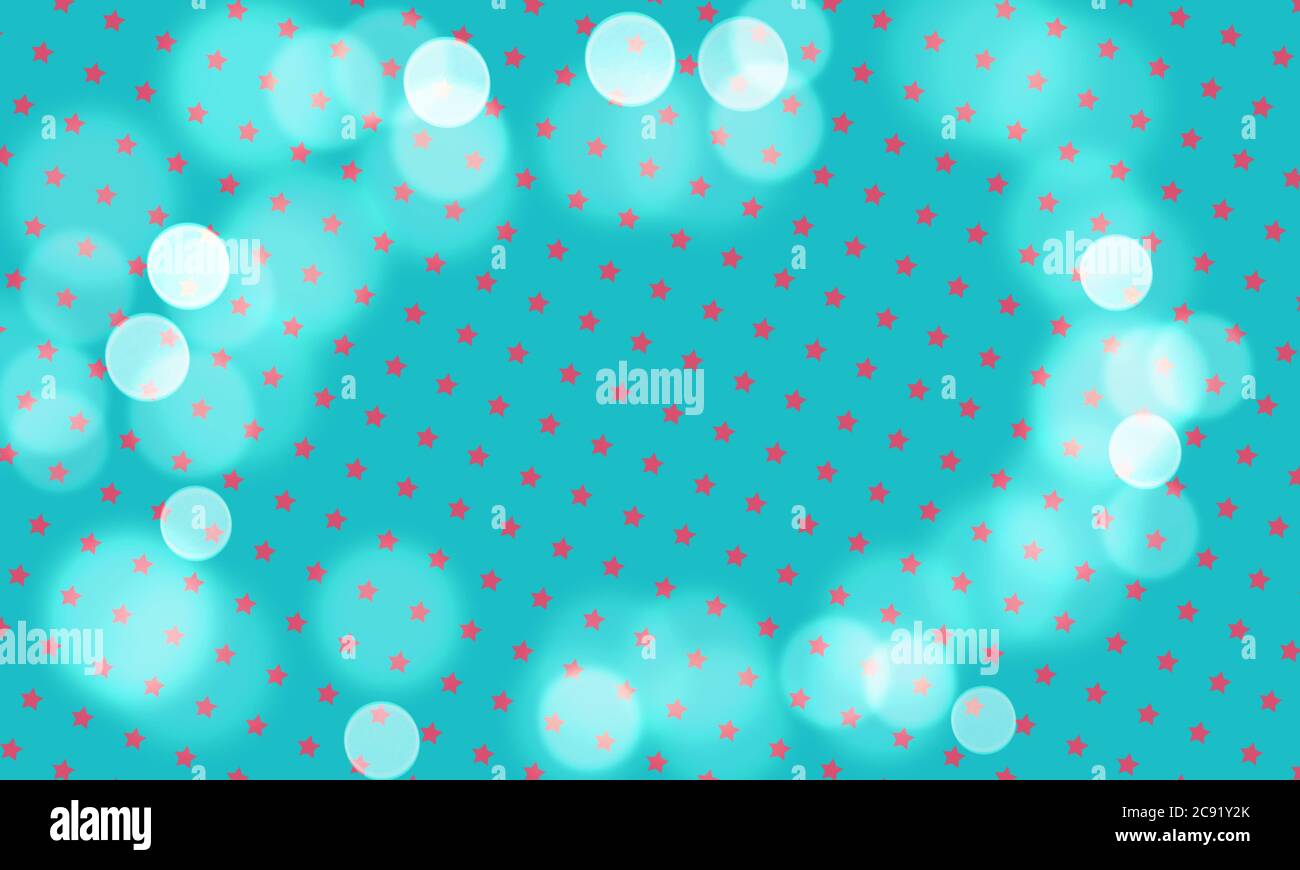 Fondo de color turquesa con estrellas rosadas y círculos blancos para fondos  de pantalla Fotografía de stock - Alamy