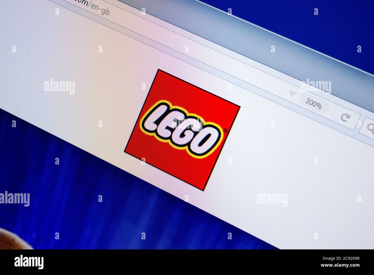 Ryazan, Rusia - 26 de junio de 2018: Página de inicio de la página web de  Lego en la pantalla de PC. URL - Lego.com Fotografía de stock - Alamy
