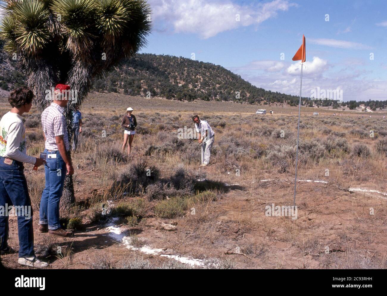 Torneo de Golf Desert, Yucca Valley, CA Foto de stock
