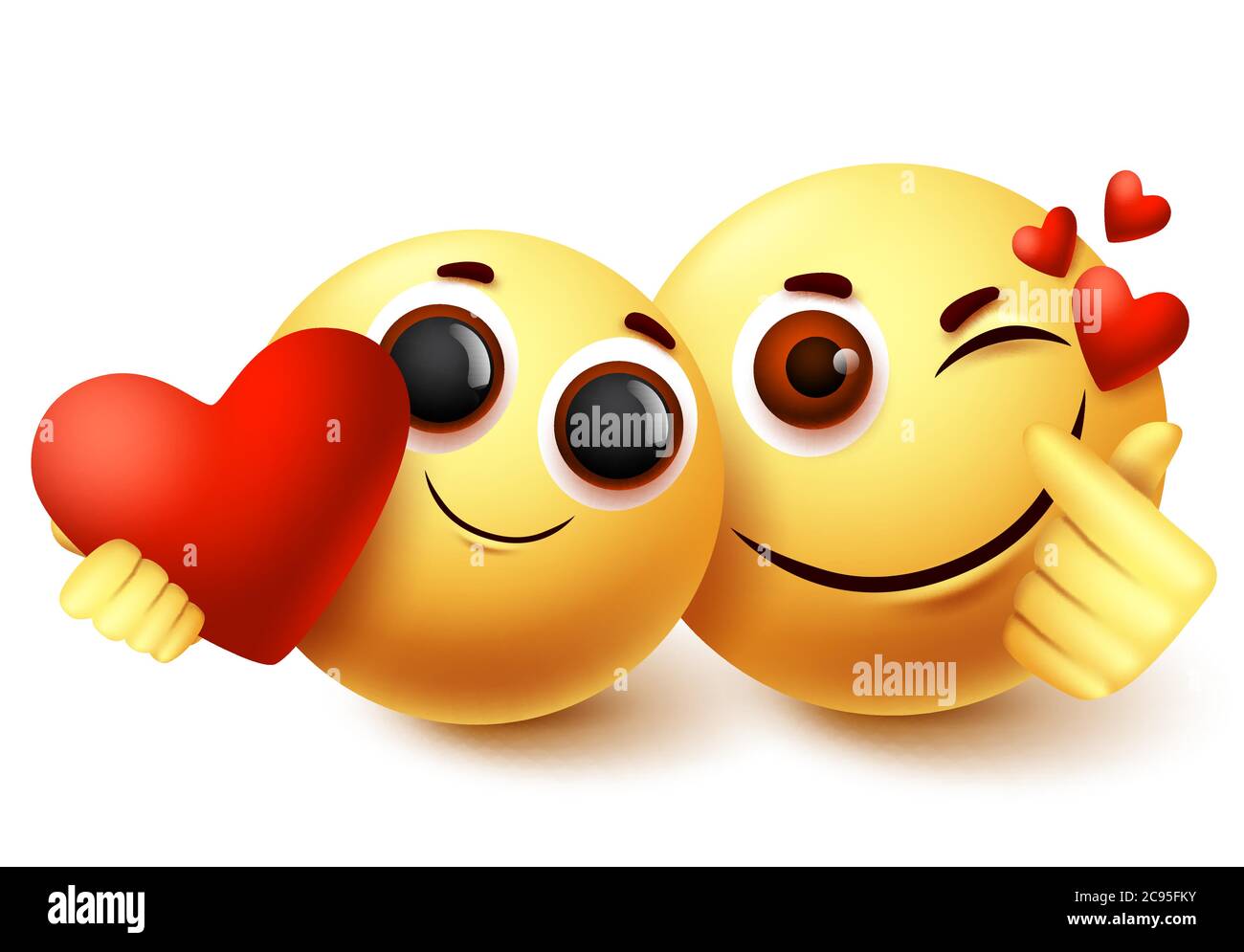Emoticon de amor Imágenes vectoriales de stock - Alamy