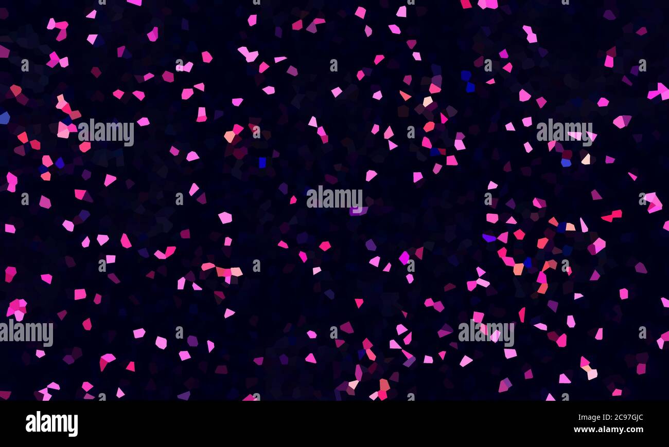 Fondo azul oscuro con confeti rosa brillante para fondos de pantalla  Fotografía de stock - Alamy