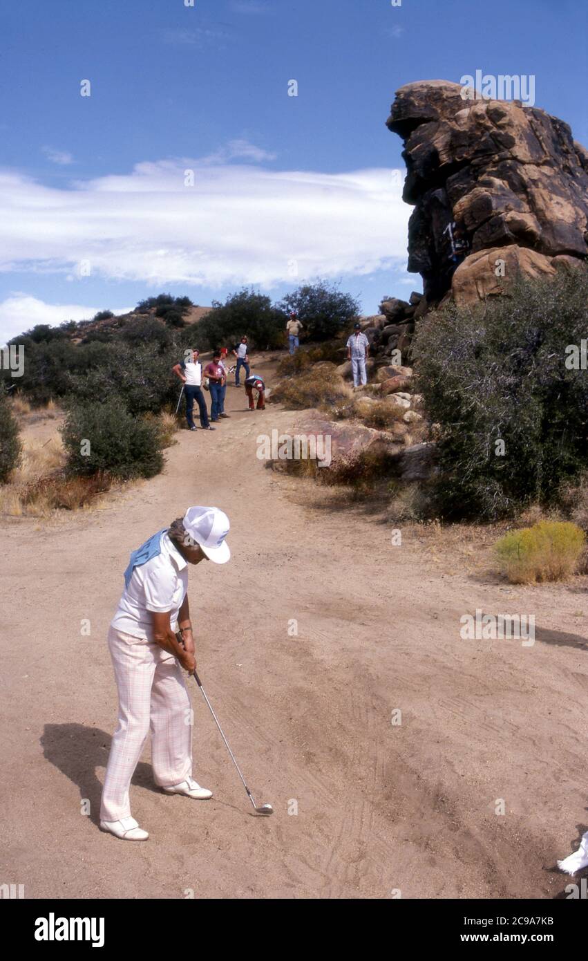 Torneo de Golf Desert, Yucca Valley, CA Foto de stock