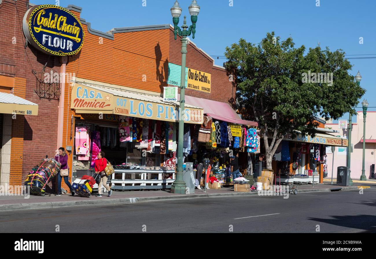 El Paso, Texas. Tienda en Stanton Street Fotografía de stock - Alamy