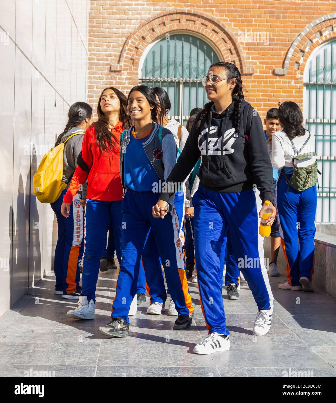 Ciudad Juárez, Chihuahua, México. Escuela Secundaria Mexicana estudiantes que visitan el Museo de la Revolución en la Frontera. Foto de stock