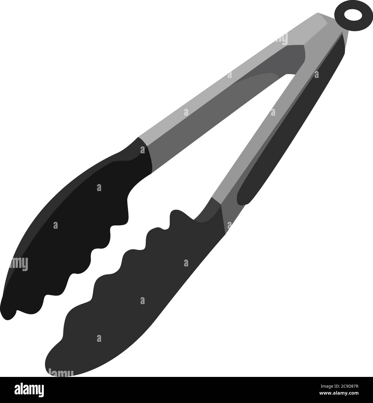Pinzas de cocina, ilustración, vector sobre fondo blanco Imagen Vector de  stock - Alamy