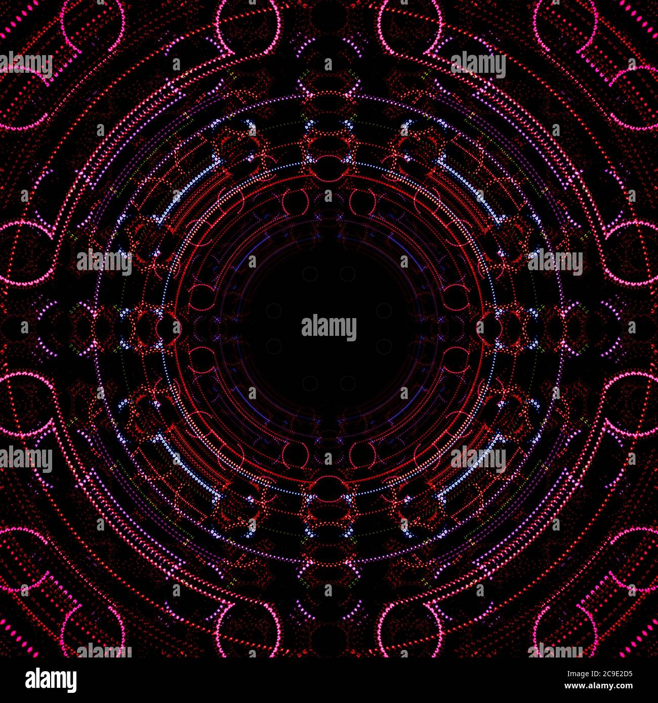 Fondo de pantalla Kaleidoscope, imagen resumen hipnótica, patrón caleidoscópico tribal psicodélico, diseño de textura, caleidoscopio Resumen club caleidescopico Foto de stock