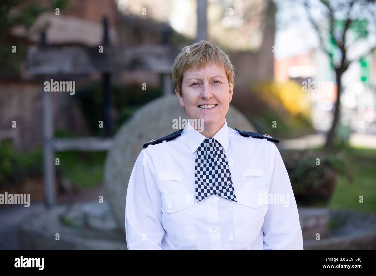 Superintendente Sue Thomas de la fuerza policial de West Mercia. Foto de stock