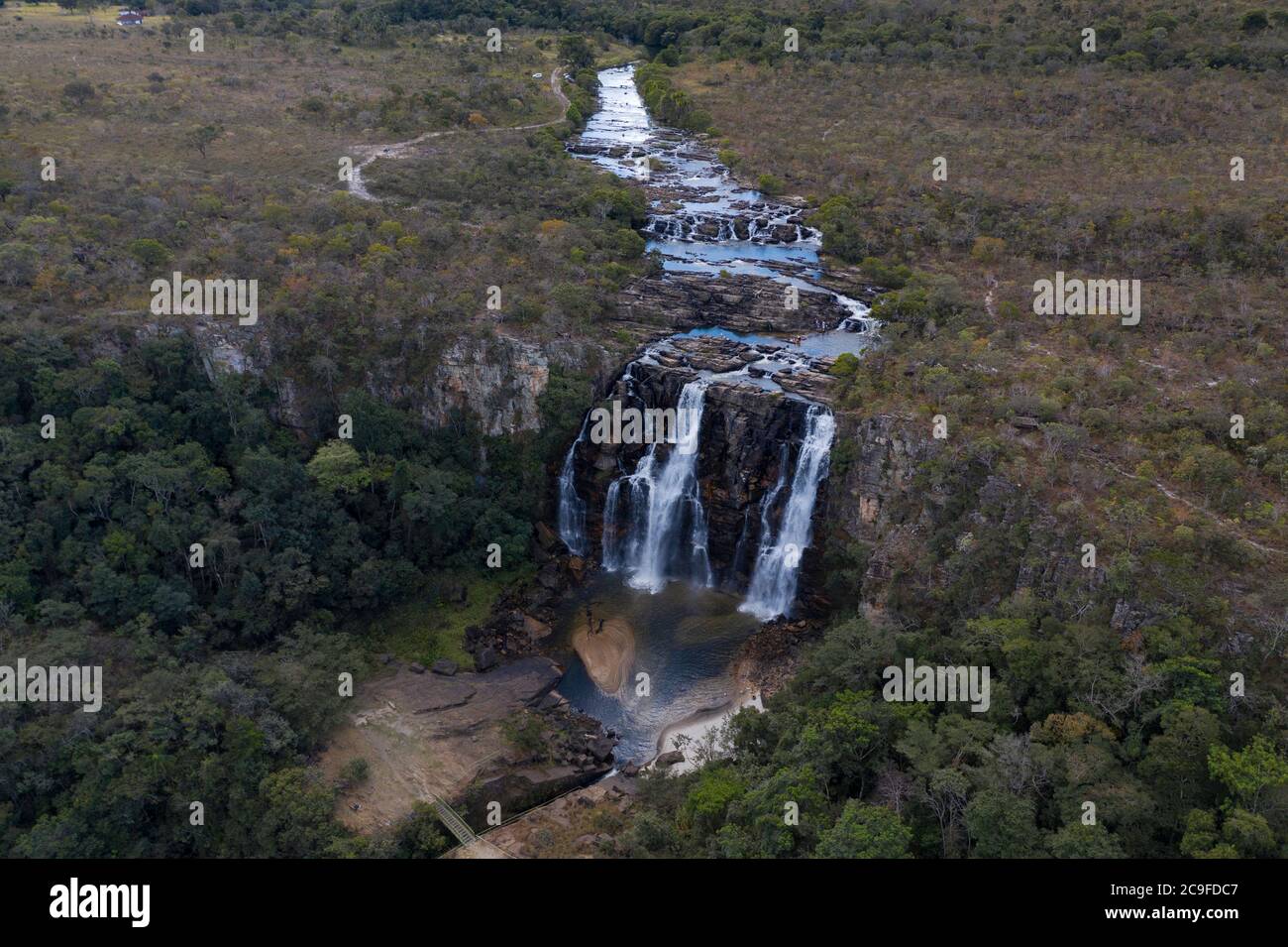 Cataratas, Corumba, estado de Goiás, Brasil Foto de stock