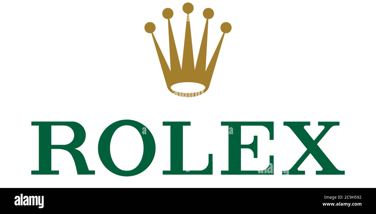 Logo Rolex, Marca de reloj, Marca de lujo, opcional, fondo blanco  Fotografía de stock - Alamy