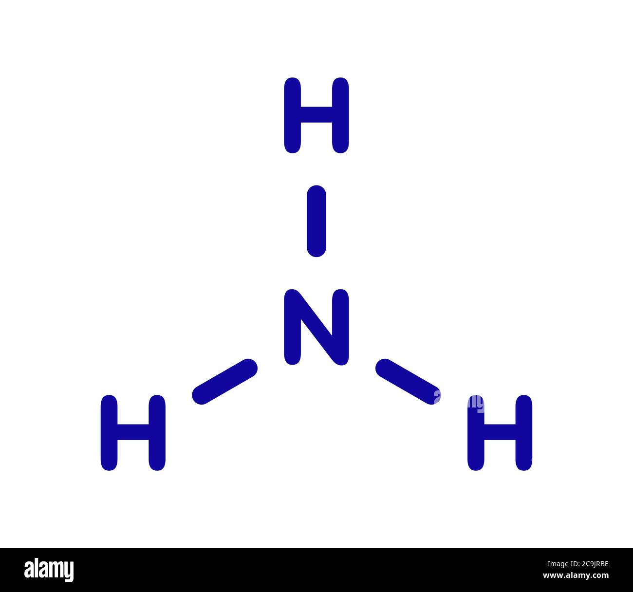Ammonia nh3 molecule chemical structure Imágenes recortadas de stock - Alamy