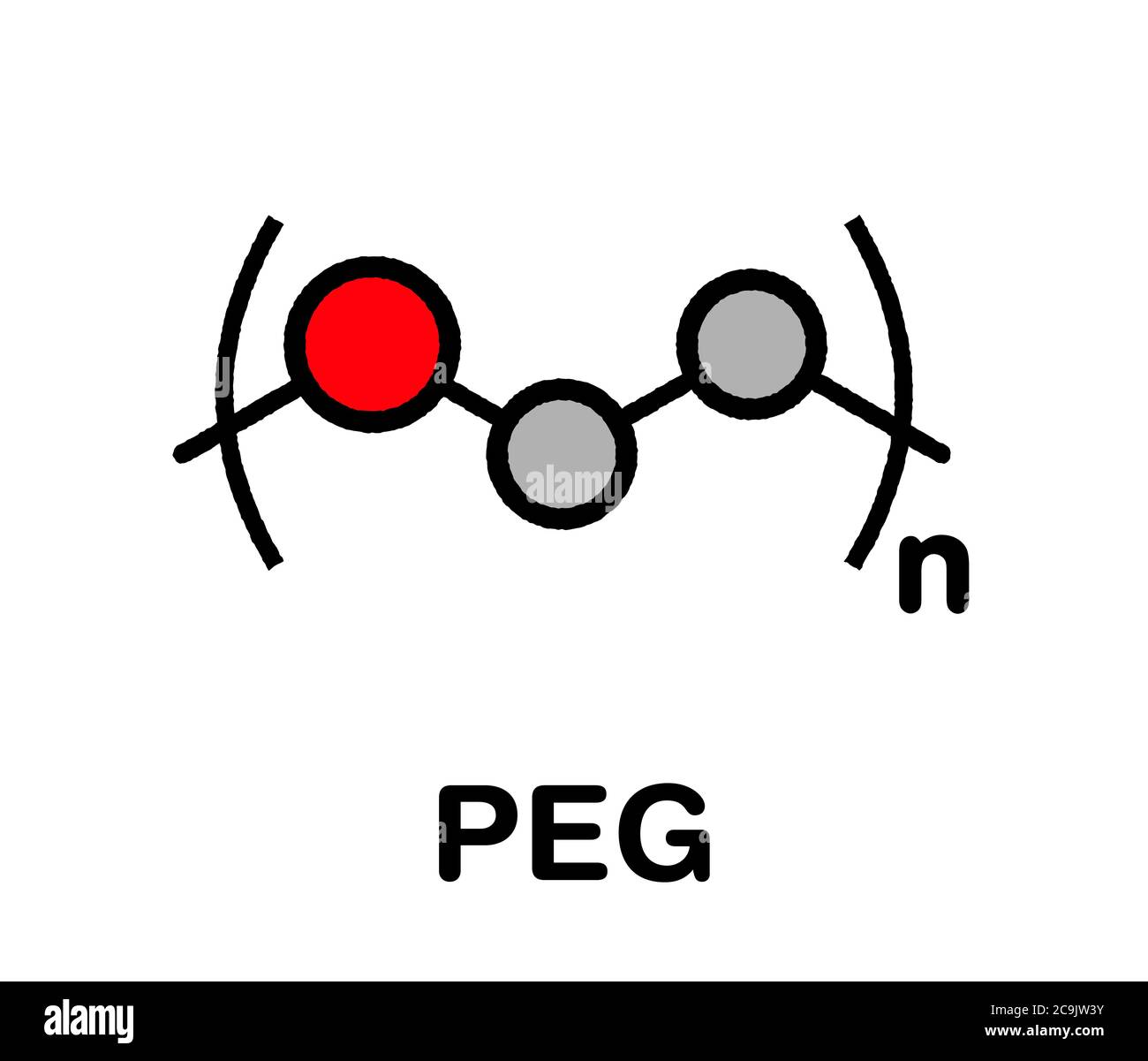 Polietilenglicol (PEG), estructura química. Las formas de PEG se ...
