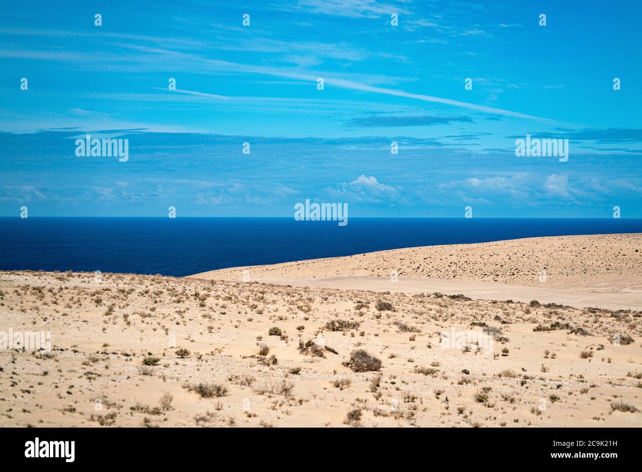 Istmo de la Pared, Fuerteventura, Islas Canarias. Foto de stock