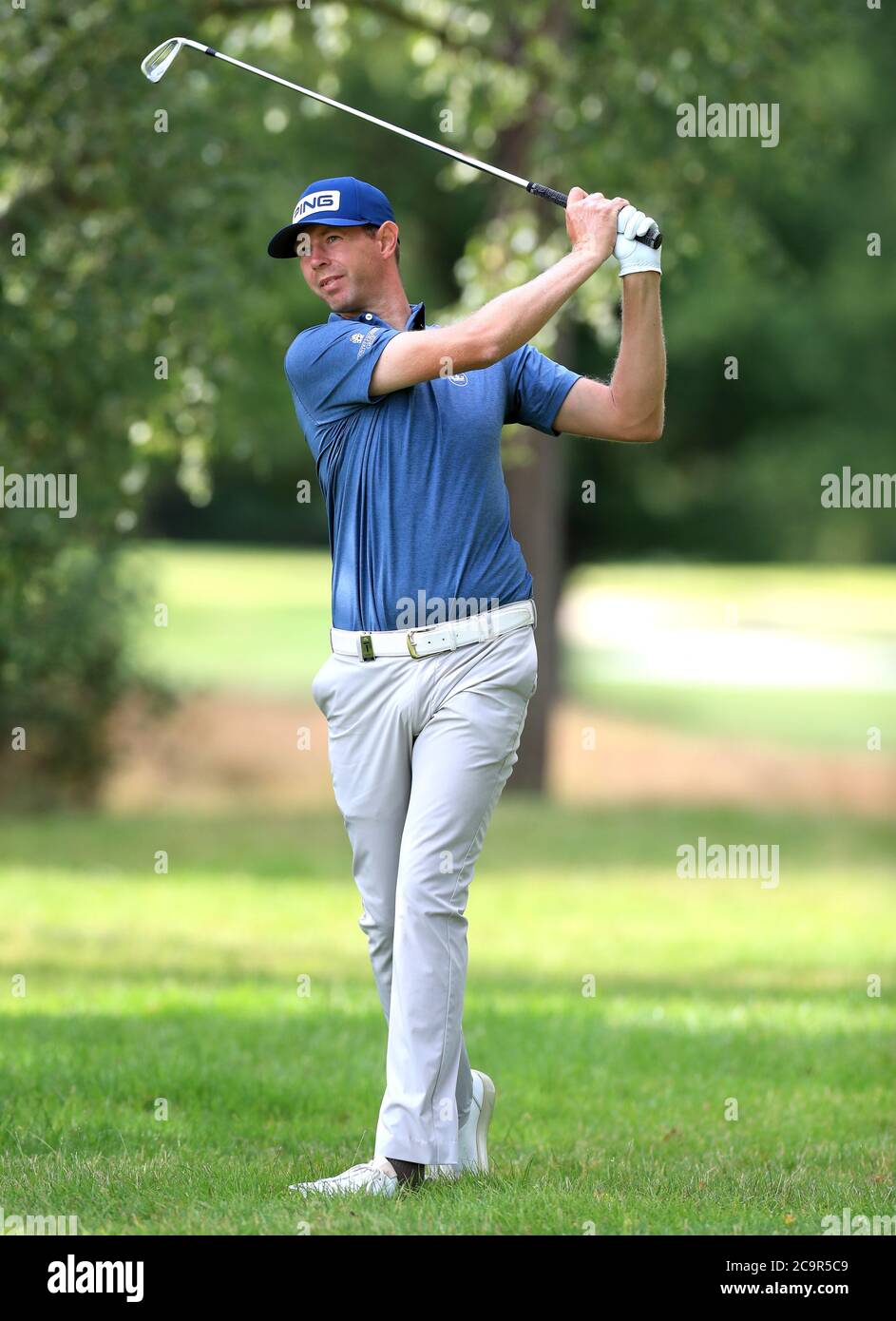 El británico Ben Evans durante el cuarto día del Abierto de Héroes en el Forest of Arden