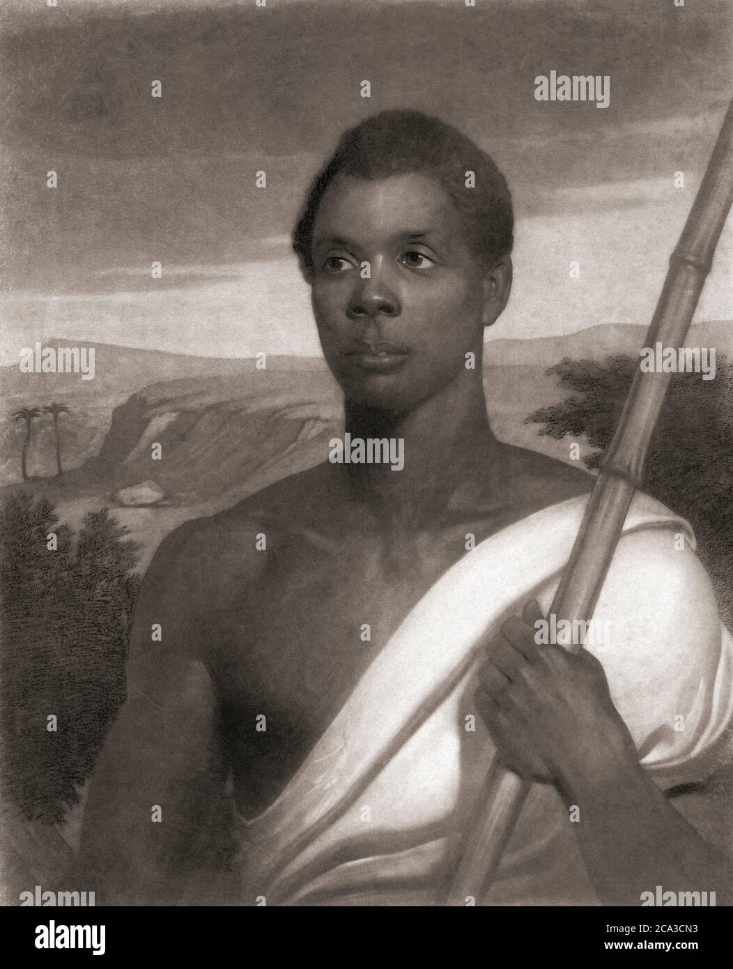 Joseph Cinqué, c. 1814 - c. 1879, líder de la revuelta de 1839 en el barco esclavo la Amistad. Nació en lo que ahora es Sierra Leona. Él era el Foto de stock