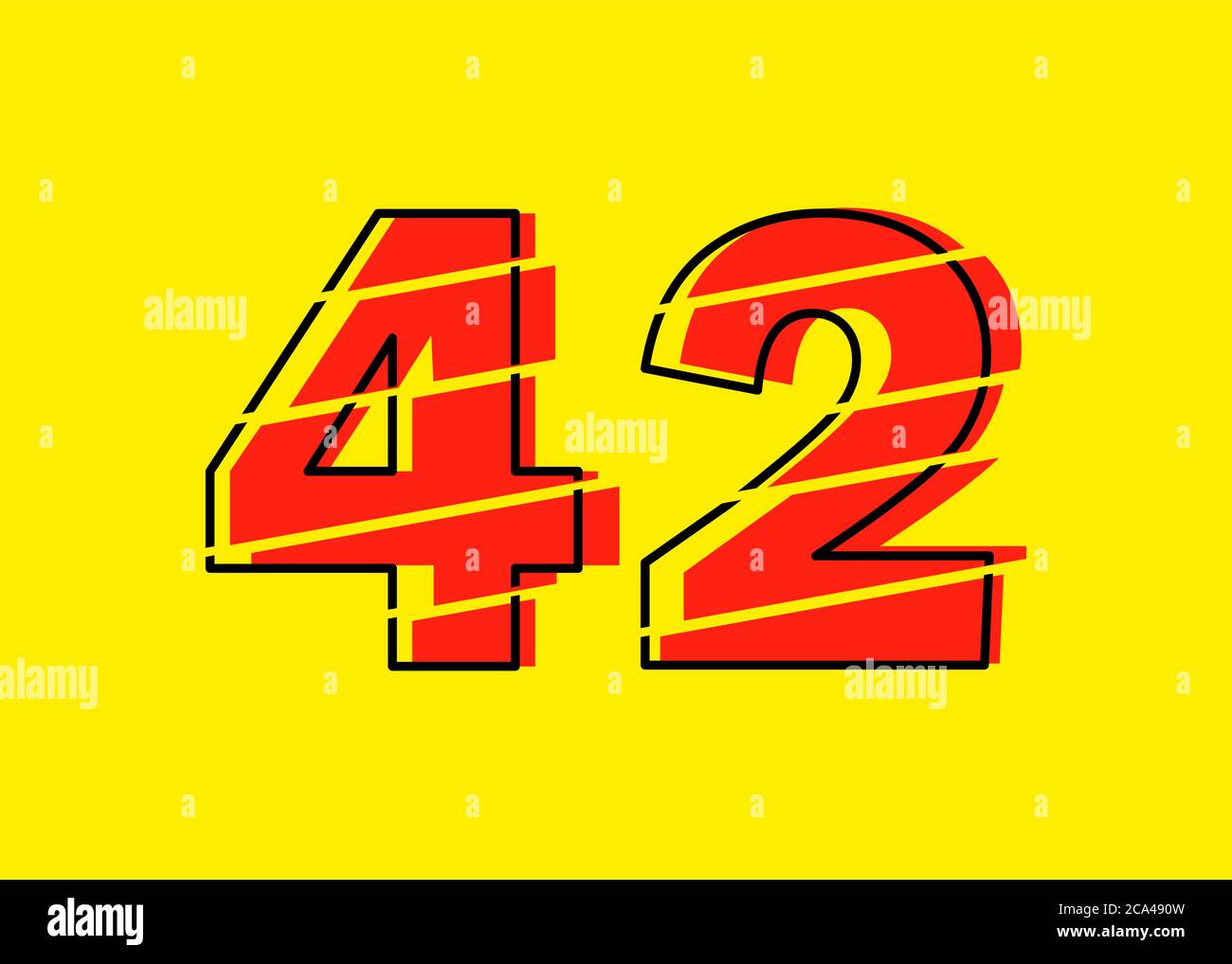 42 numero im genes vectoriales de stock alamy