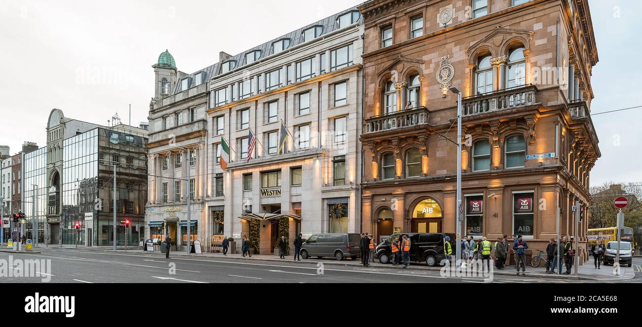 Centro de la ciudad, Dublín, Irlanda Foto de stock