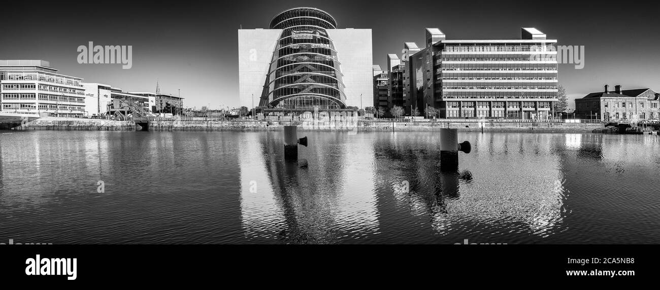 Centro de Convenciones de Dublín, Docklands, Dublín, Irlanda Foto de stock