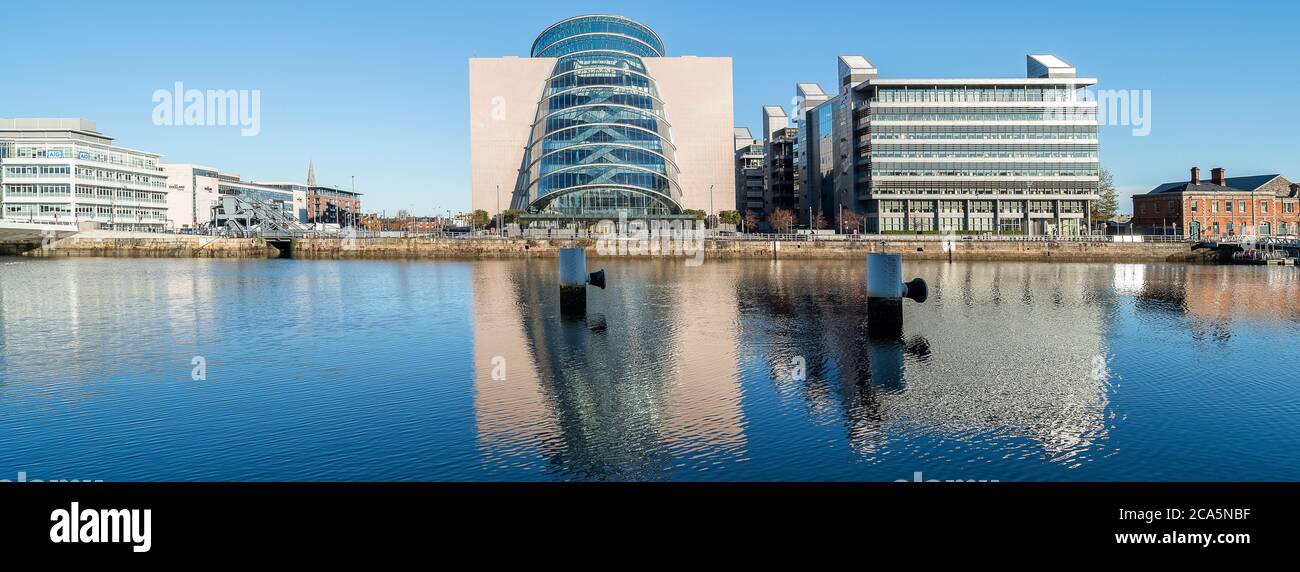 Centro de Convenciones de Dublín, Docklands, Dublín, Irlanda Foto de stock