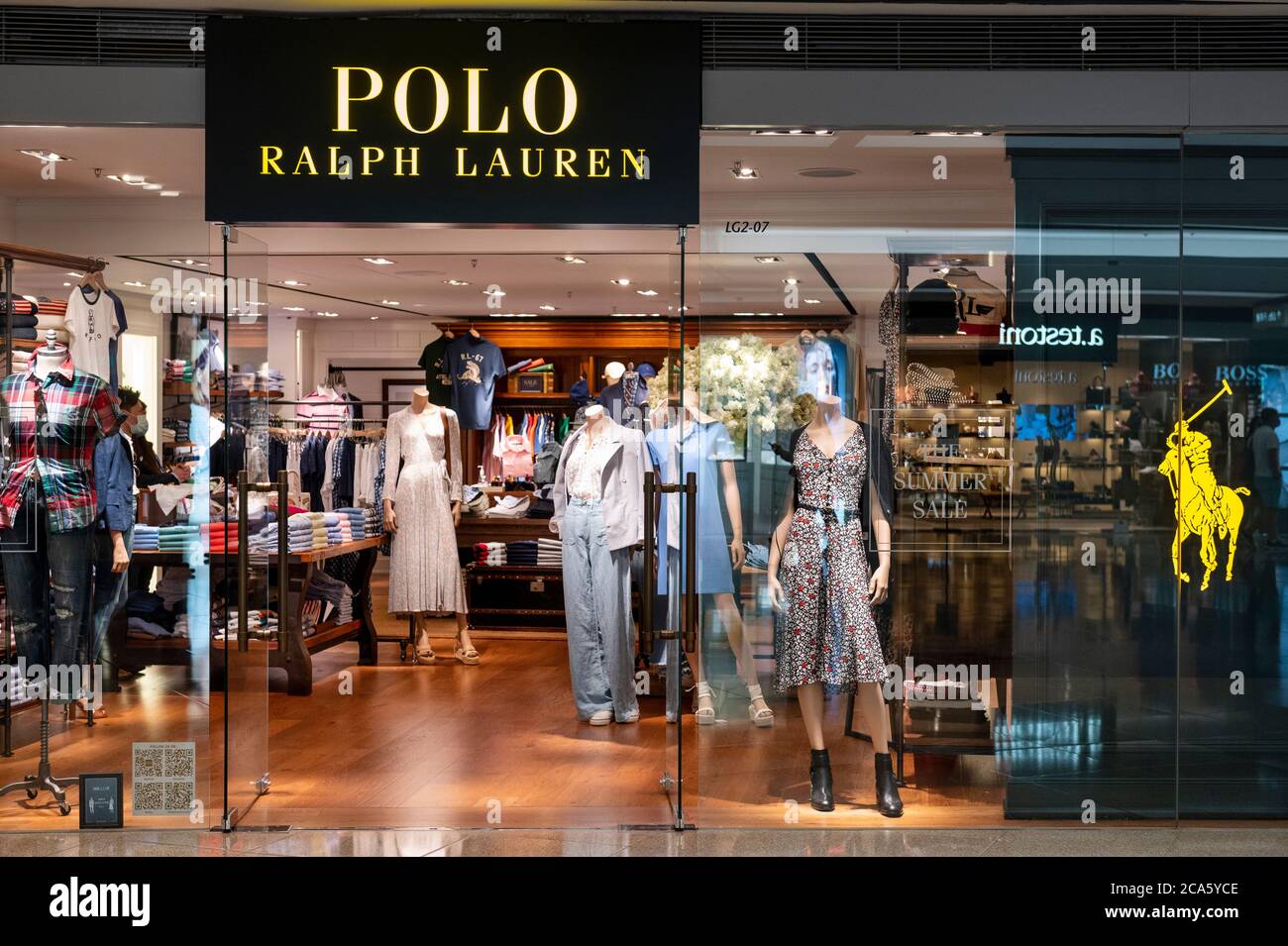 Hong Kong, China. 04 de agosto de 2020. Marca de moda estadounidense Ralph  Lauren tienda y logotipo visto en Hong Kong. Crédito: SOPA Images  Limited/Alamy Live News Fotografía de stock - Alamy