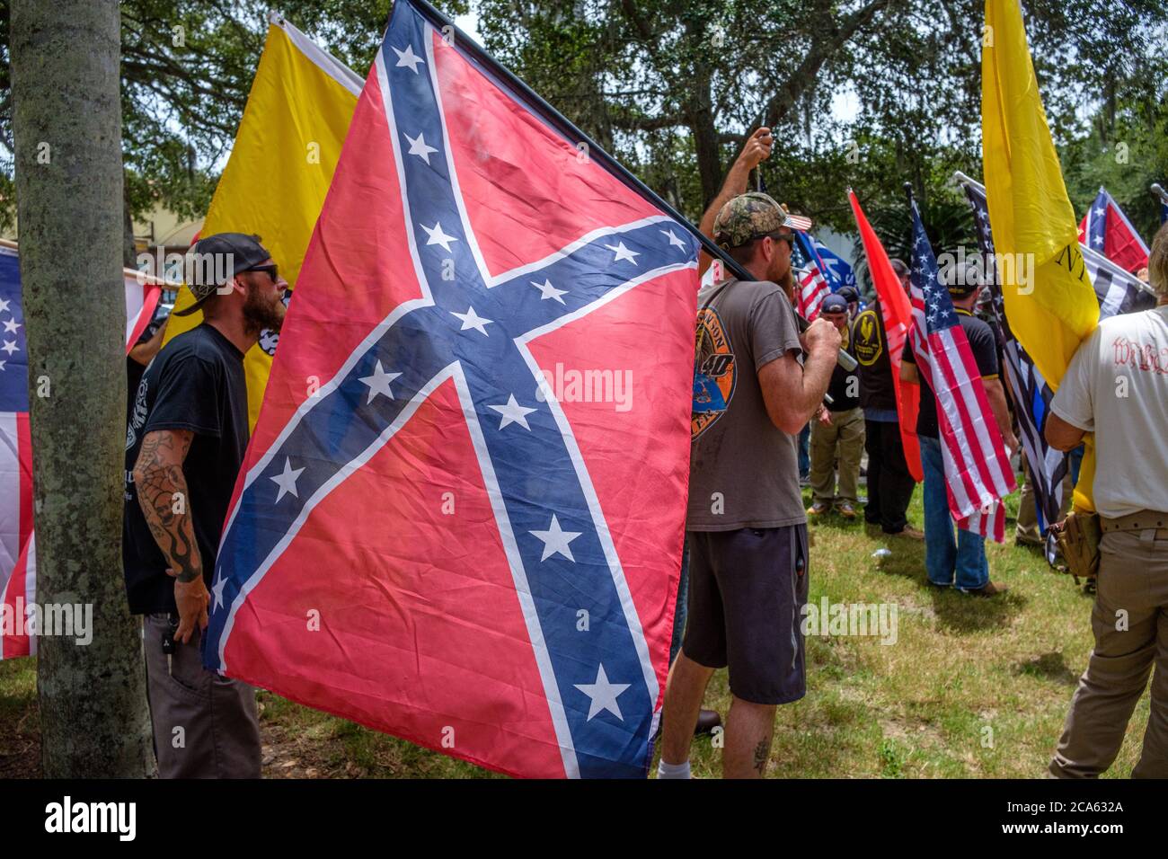 Vidas negras importan rally. San Agustín, Florida Foto de stock