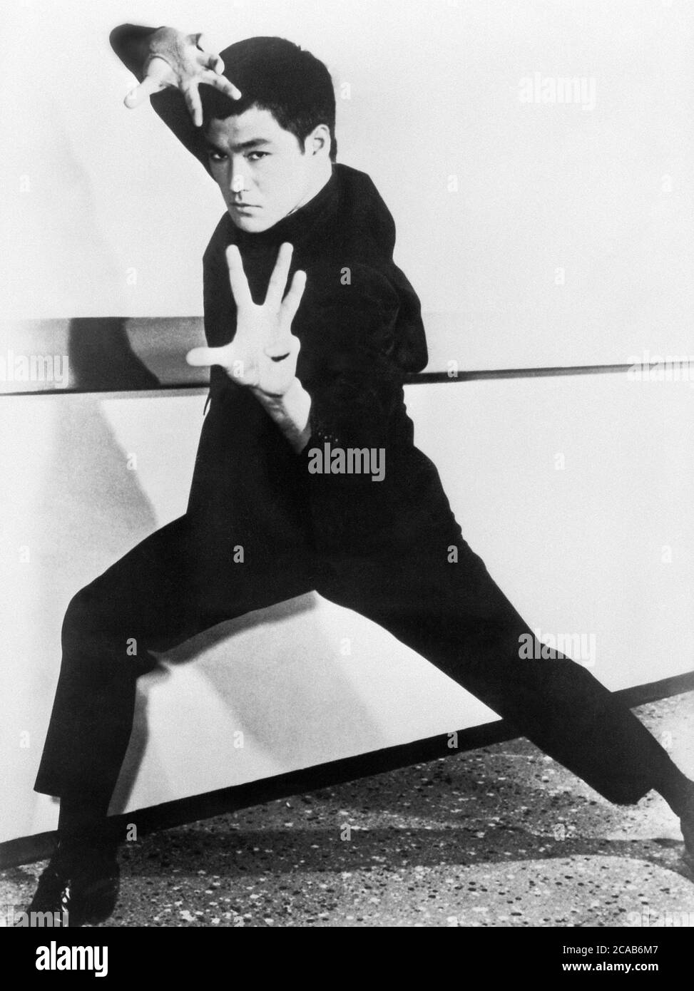 Bruce Lee, actor estadounidense de Hong Kong Foto de stock
