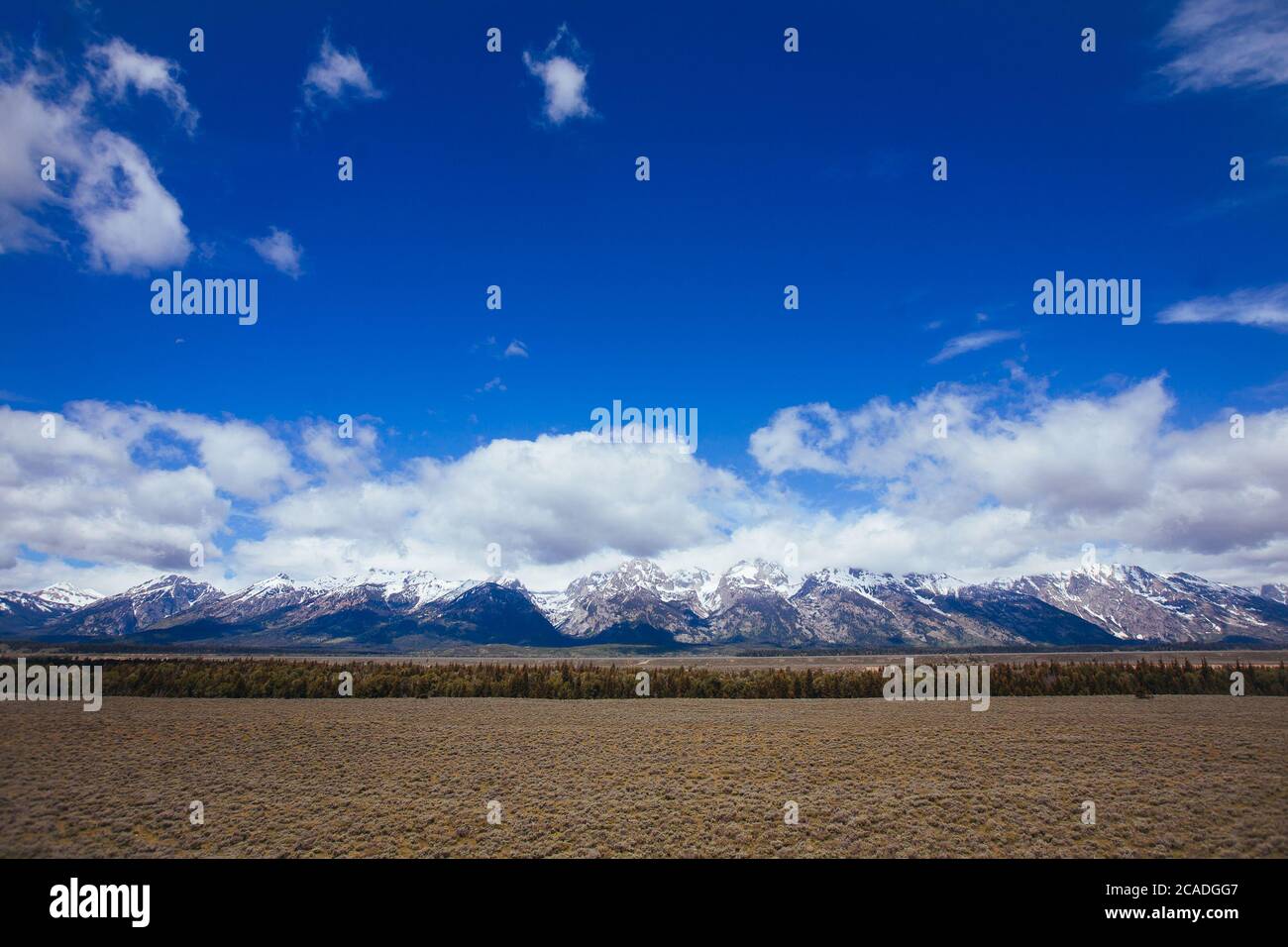 Big Sky Country y Parque Nacional Grand Teton Foto de stock