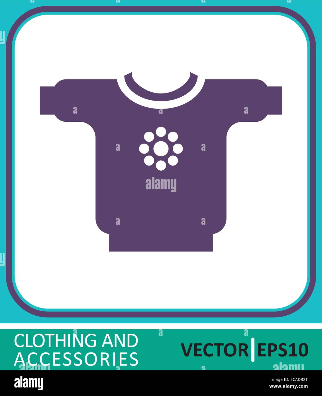 Chaqueta para niños, blusa para bebés. Icono de vector. Ilustración vectorial simple para diseño gráfico y web. Ilustración del Vector